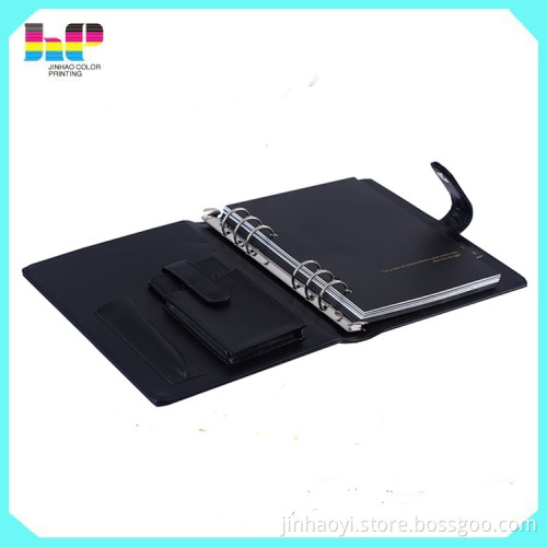 hot sale new design PVC hardcover notebook printing with a pen